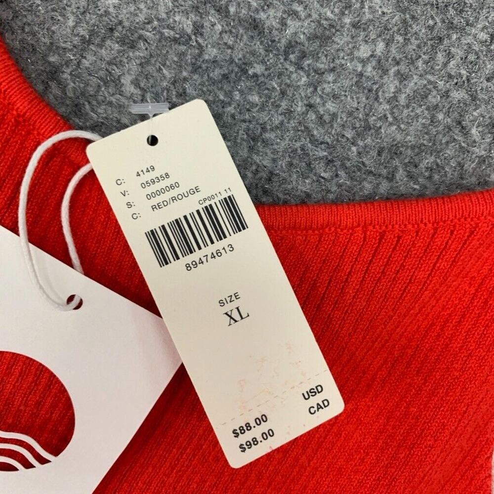 Daily Practice Dress Womens XL Red White Full Speed Halter Mini Anthropologie - Picture 3 of 16